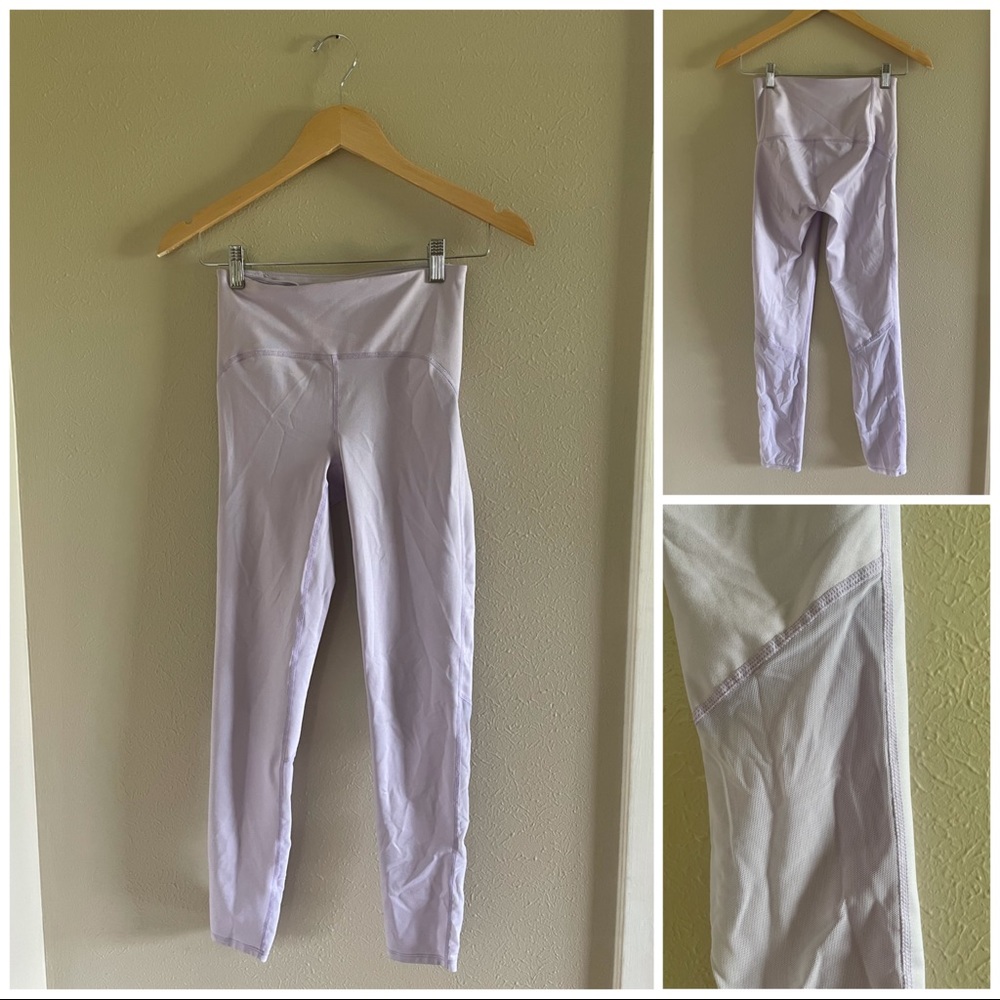 Joy Lab XS Lavender Shimmer Leggings W Mesh